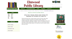Desktop Screenshot of elmwoodlibrary.org